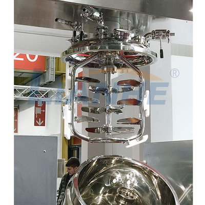 150L ไฮดรอลิกยกสูญญากาศอิมัลชันมิกเซอร์ Bottom Homogenizer SUS316L