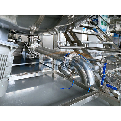 SUS316L High Shear Emulsifier Mixer เครื่องทำผงซักฟอกเหลวพร้อมเครื่องทำความร้อนและ Homogenizer