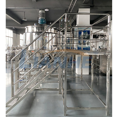 SUS316L High Shear Emulsifier Mixer เครื่องทำผงซักฟอกเหลวพร้อมเครื่องทำความร้อนและ Homogenizer