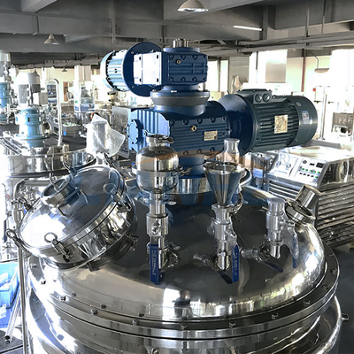 เครื่องผสมอิมัลซิไฟเออร์สูญญากาศผสมสองทาง 1500L สำหรับครีมครีมมายองเนส