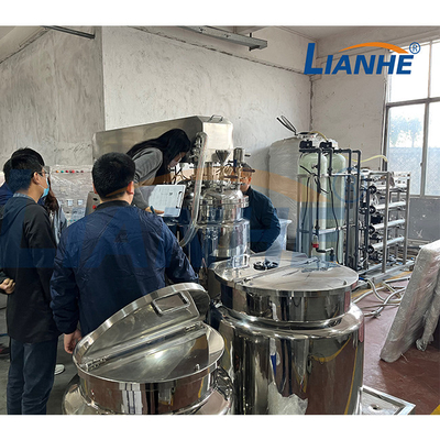 SUS316L สูญญากาศ Homogenizing Mixer โลชั่นอิมัลซิไฟเออร์ทำถังผสมเครื่องสำอาง
