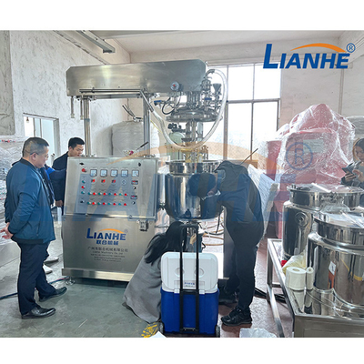 SUS316L สูญญากาศ Homogenizing Mixer โลชั่นอิมัลซิไฟเออร์ทำถังผสมเครื่องสำอาง
