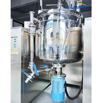 หน้าจอสัมผัสเครื่องผสมอิมัลซิไฟเออร์ 200L สุญญากาศหมุนเวียน Homogenizer เครื่องทำเครื่องสำอาง