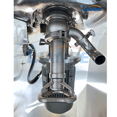 เครื่องผสมอิมัลซิไฟเออร์สูญญากาศ 50L ถังผสมอุตสาหกรรมพร้อมระบบยกไฮดรอลิก