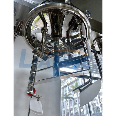เครื่องผสมอิมัลซิไฟเออร์สูญญากาศ SUS316L การผลิตยาด้วยเครื่องขูด