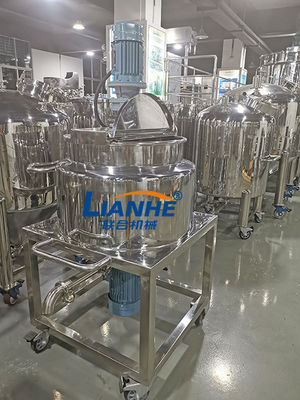 SUS 304 100L เครื่องซักผ้าผสมของเหลวเครื่องผสม Homogenizer ขนาดเล็ก