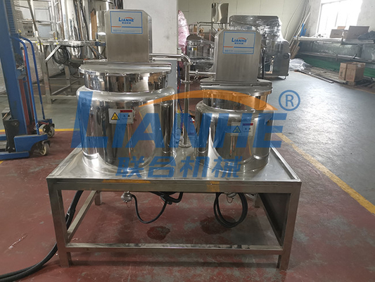 100L เครื่องสำอางสูญญากาศเครื่องผสม Homogenizer โลชั่นทาผิวเครื่องทำครีม