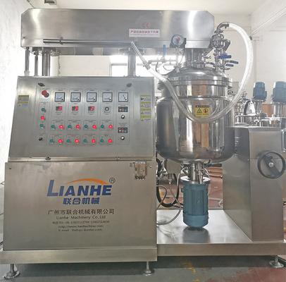 100L เครื่องสำอางสูญญากาศ Homogenizer Mixer Body Lotion Ointment Making Machine