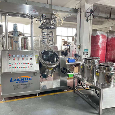 100L เครื่องสำอางสูญญากาศ Homogenizer Mixer Body Lotion Ointment Making Machine