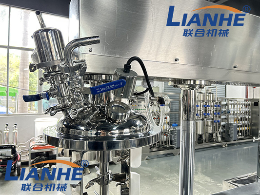 5L High Speed ​​Lab Cream อิมัลซิไฟเออร์สูญญากาศ Homogenizer Lotion เครื่องผสมสูญญากาศ