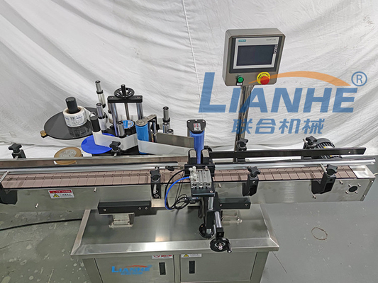 PLC 12 หัวฉีดเครื่องบรรจุอัตโนมัติสบู่เหลวเจลอาบน้ำโลชั่น Capping Labeling Line