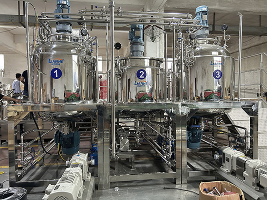 High Shear Homogenizing Vacuum Emulsifier Mixer Lotion Emulsifying Machine