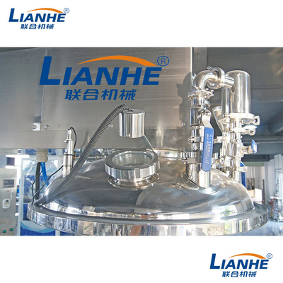Double Shear Cream สูญญากาศเครื่องผสมอิมัลซิไฟเออร์ 120 องศา PLC Control