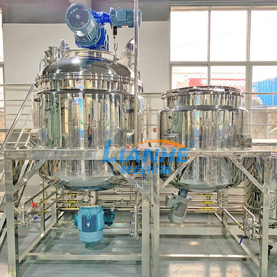 65 รอบต่อนาที 1000L เครื่องผสมโลชั่นเครื่องสำอาง, เครื่องทำครีมชนิดคงที่
