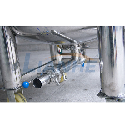 1.5KW 200L Sanitizer โฮโมจีไนเซอร์ อิมัลซิไฟเออร์ผสมเครื่องทำความร้อน Jacketed