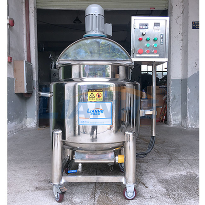 1.5KW 200L Sanitizer โฮโมจีไนเซอร์ อิมัลซิไฟเออร์ผสมเครื่องทำความร้อน Jacketed