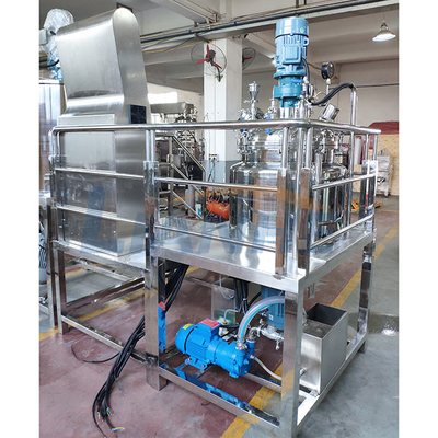 65 รอบต่อนาที 100L อิมัลซิไฟเออร์สุญญากาศผสม โฮโมจีไนเซอร์ สำหรับเครื่องสำอาง