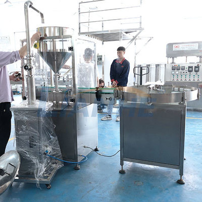 CE เครื่องสำอางครีมเครื่องบรรจุของเหลว Anti Drip Touchscreen Control