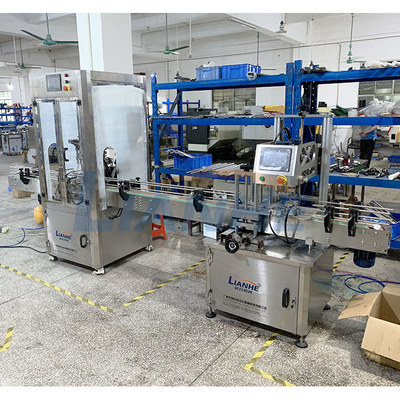 PLC Control เครื่องบรรจุของเหลวอัตโนมัติวัสดุป้องกันการกัดกร่อน SUS304