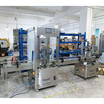 PLC Control เครื่องบรรจุของเหลวอัตโนมัติวัสดุป้องกันการกัดกร่อน SUS304