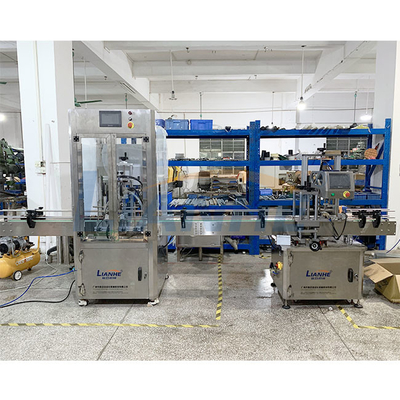 PLC Control เครื่องบรรจุของเหลวอัตโนมัติวัสดุป้องกันการกัดกร่อน SUS304