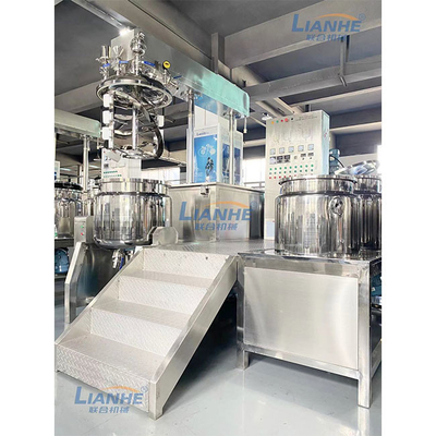 SUS316L เครื่องผสมอิมัลซิไฟเออร์แรงเฉือนสูงเครื่องสำอาง 300L ปุ่มควบคุม
