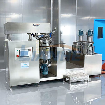 Electric 50L PLC เครื่องผสมอิมัลซิไฟเออร์แรงเฉือนสูงสำหรับครีม Homogeniser