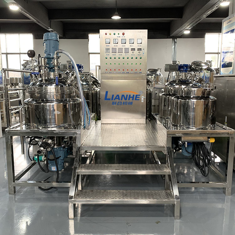เครื่องทำครีม 100L, อุปกรณ์แปรรูปเครื่องสำอางชนิดคงที่